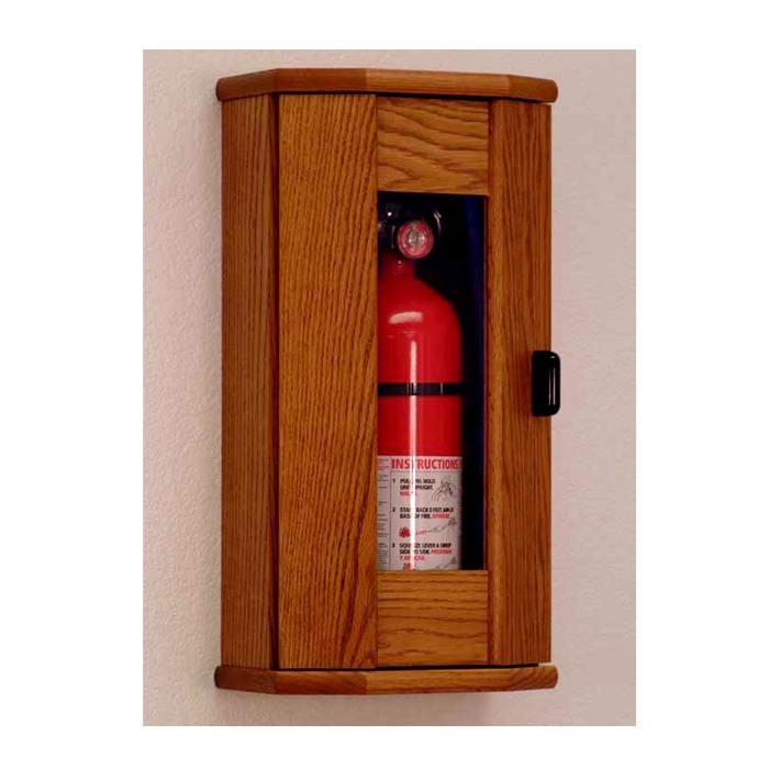 Wooden Mallet Fire Extinguisher Cabinet with Acrylic Front Panel